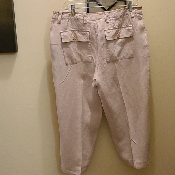 Eddie Bauer Linen Petite Capris - Picture 4 of 9